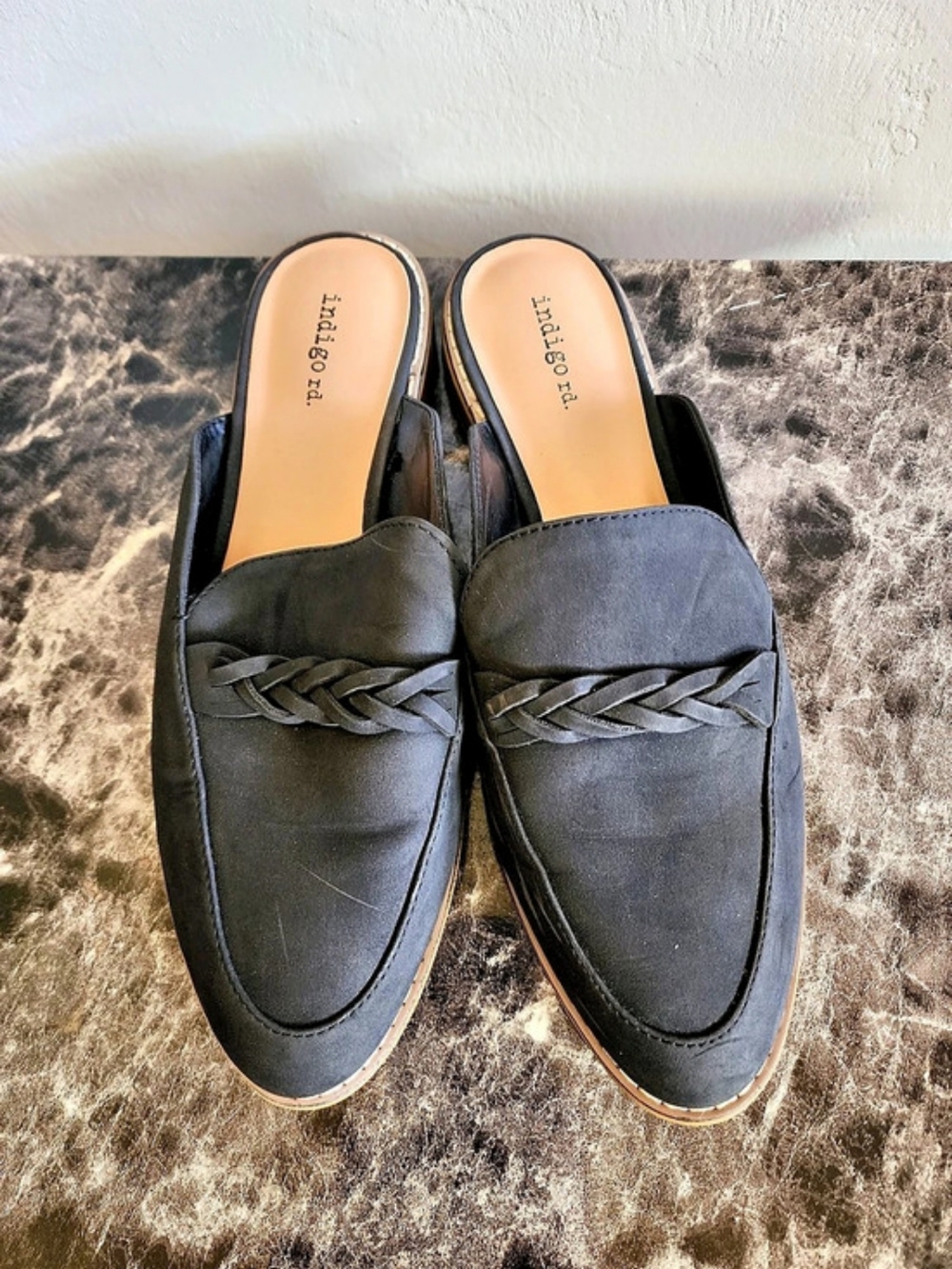 Indigo Rd Black Mules